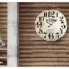 Orologio da parete Lowell 21486 JUSTAMINUTE Bianco anticato