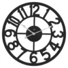 Orologio da parete Lowell 21551N JUSTAMINUTE Nero