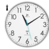 Orologio da parete Lowell 00917RCS JUSTAMINUTE radio controllato Silve