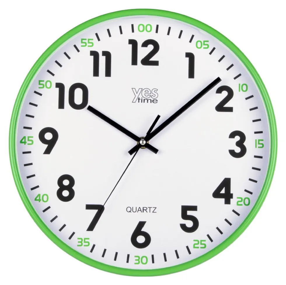 Orologio da parete Lowell 00720YV YES TIME Verde