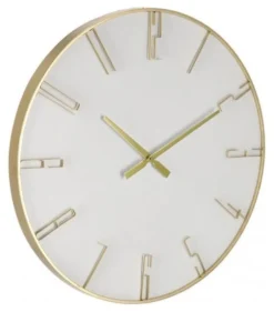 Orologio da parete Yes Everyday 0182474 PIERRE Bianco e Oro