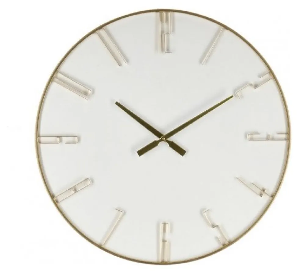 Orologio da parete Yes Everyday 0182474 PIERRE Bianco e Oro