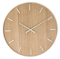 Orologio da parete Yes Everyday 0182472 JANVIER Naturale e Bianco