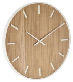 Orologio da parete Yes Everyday 0182472 JANVIER Naturale e Bianco