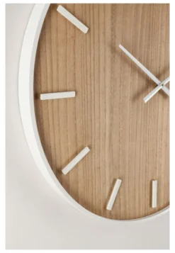 Orologio da parete Yes Everyday 0182472 JANVIER Naturale e Bianco