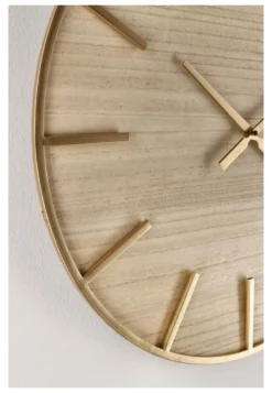 Orologio da parete Yes Everyday 0182479 KYLIAN Naturale e Oro