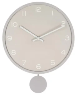 Orologio da parete Yes Everyday 0185551 BAYRON con pendolo Tortora