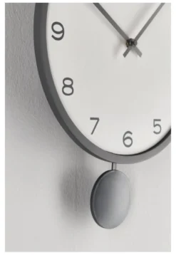 Orologio da parete Yes Everyday 0185550 BAYRON con pendolo Grigio