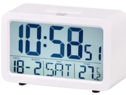 Orologio Sveglia Con Termometro Grande Display Trevi Sld 3P60 Bianco