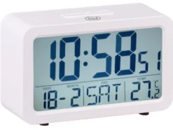 Orologio Sveglia Con Termometro Grande Display Trevi Sld 3P60 Bianco