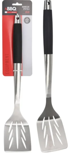 Paletta barbecue Bbq C04000110 Cromo satinato e Nero