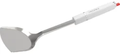 Paletta barbecue Pedrini 0756 LILLO STILE per hamburger Cromo e Bianco