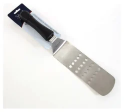 Paletta barbecue Salvinelli SPHAB25 forata per Hamburger Nero