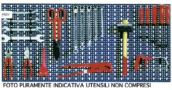 Pannello porta attrezzi Bizzotto Scaffalature 03189054A preforato Blu