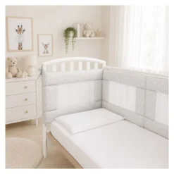 Paracolpi lettino Baby Idea AIRSG 3D AIR MESH Stella grigio
