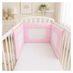 Paracolpi lettino Baby Idea AIRSR 3D AIR MESH Stella rosa