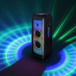 Party speaker trolley Majestic FLAME T360 BK con giochi di luce e DJ pad