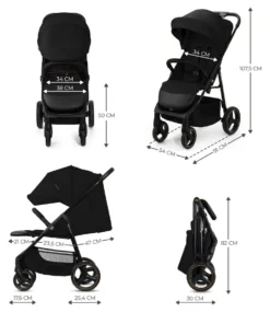 Passeggino 4 ruote Kinderkraft KSTRIGBLK0000 TRIG 3 Onyx black