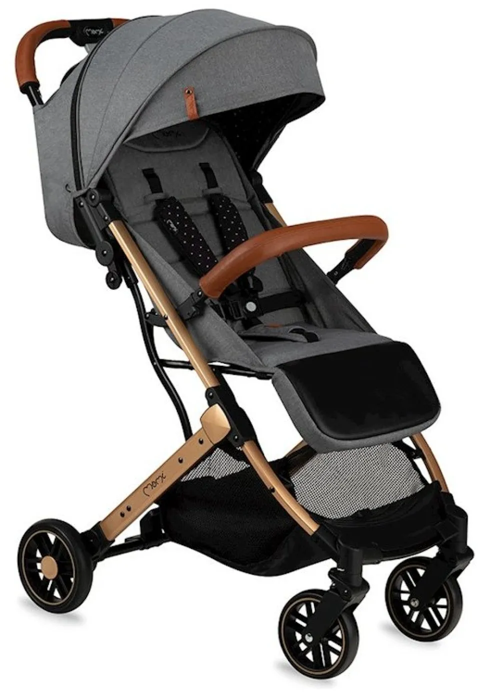 Passeggino 4 ruote Momi WOSP00018 ESTELLE GOLD Grey