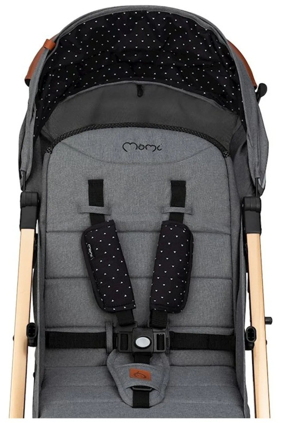 Passeggino 4 ruote Momi WOSP00018 ESTELLE GOLD Grey