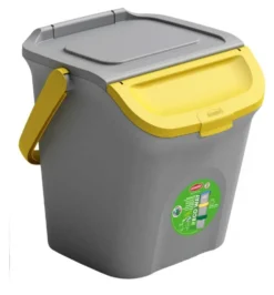 Pattumiera differenziata Stefanplast 69000 ECO WAY Grigio e Giallo