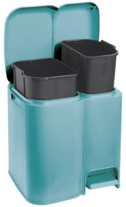 Pattumiera differenziata Tontarelli 810520570V AURORA Patty 2 Azzurro