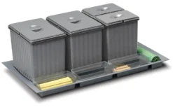 Pattumiera incasso Gollinucci SISTEMA 900 902 Grigio