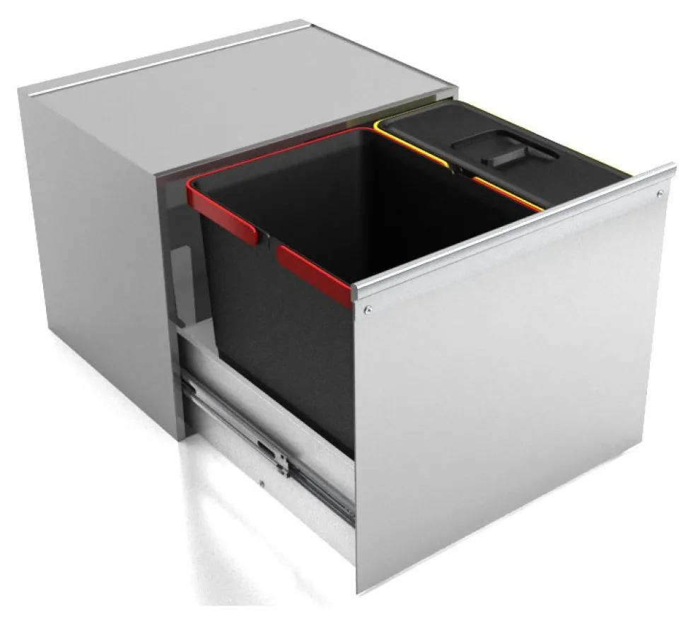Pattumiera incasso Lavenox SY T 28 SYSTEM Inox