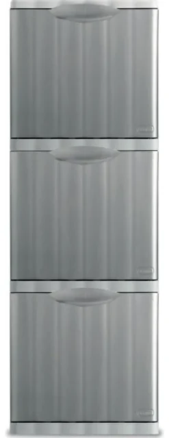 Pattumiera Stefanplast 42555 AMICA impilabile Silver