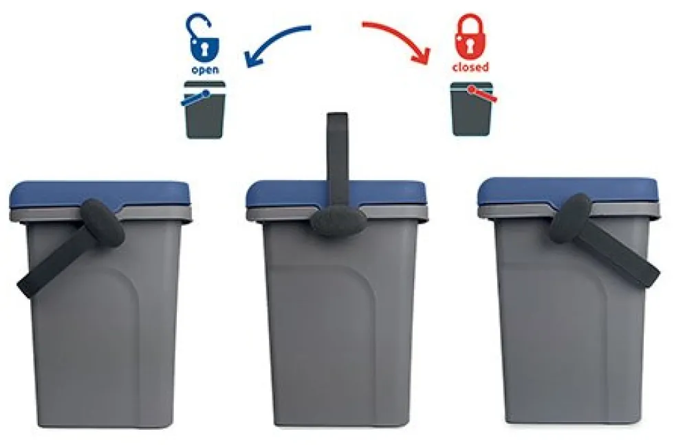 Pattumiera Stefanplast 70792 HOME BIN SYSTEM Blu