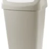 Pattumiera Tontarelli 8101384ACE AURORA coperchio basculante Tortora