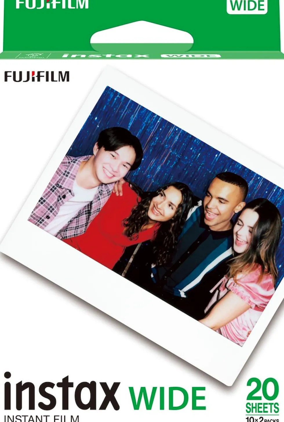 Pellicola istantanea Instax Wide 20 fogli per Fujifilm