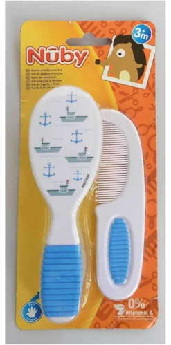 Pettine bimbi Nuby ID711 con spazzola Assortito