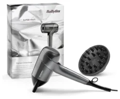 Phon Babyliss D6200DE TITANIUM SHINE Dryer Titanio