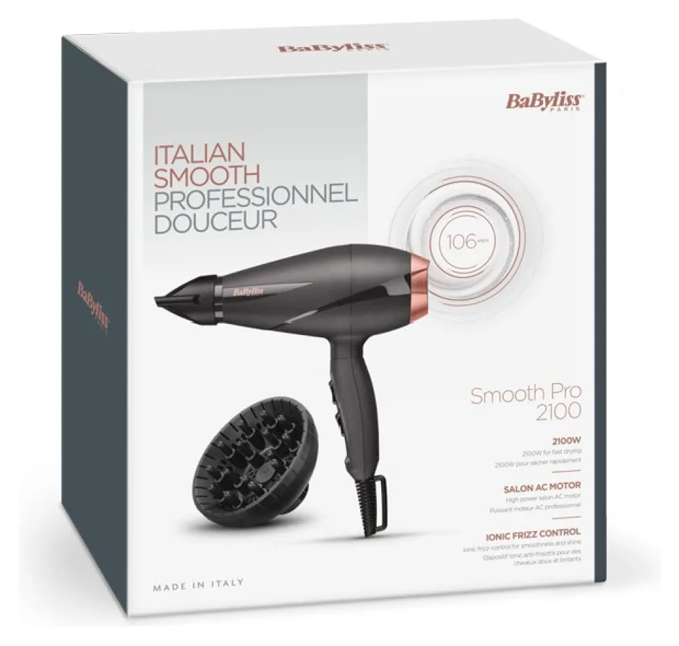 Phon Babyliss 6709DE SMOOTH PRO Black
