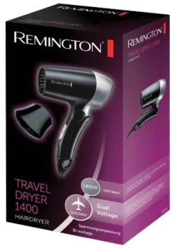 Phon Remington 45342560700 ON THE GO D2400 Black e Silver