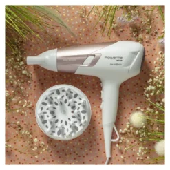 Phon Rowenta CV5830F0 STUDIO DRY GLOW Bianco e Bronzo