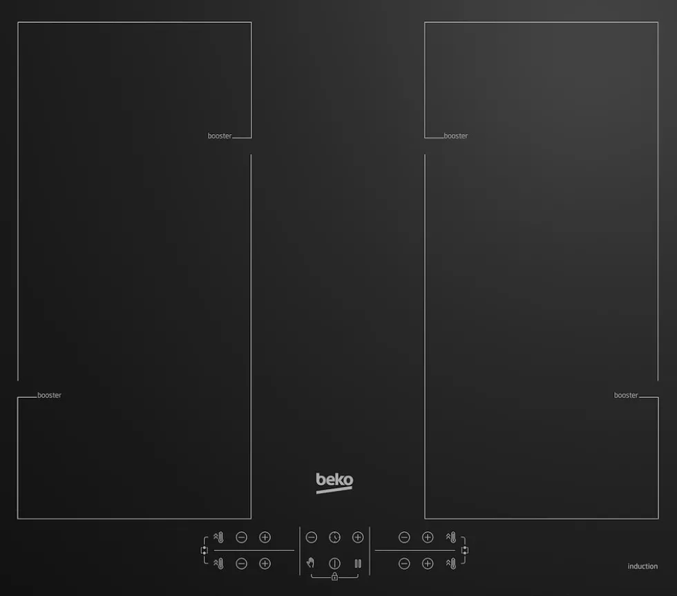 Piano a induzione Beko HII64206F2MT da 60 cm con zone flessibili
