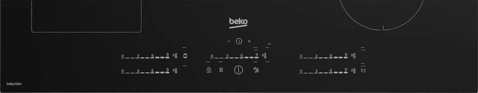 Piano a induzione Beko HII85720UFT con 5 zone e IndyFlex