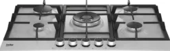 Piano cottura a gas Beko HIAW75225SXE inox 75 cm con bruciatore wok