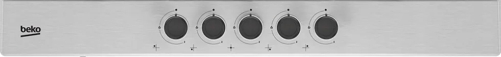 Piano cottura a gas Beko HIAW75225SXE inox 75 cm con bruciatore wok