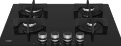 Piano cottura a gas Beko HILG64225SB 60 cm in cristallo nero