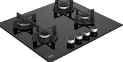 Piano cottura a gas Beko HILG64225SB 60 cm in cristallo nero