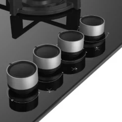 Piano cottura a gas Beko HILG64225SB 60 cm in cristallo nero