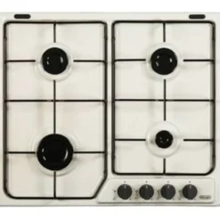 Piano cottura a gas De Longhi SF46ASV da 60cm con 4 fuochi e sicurezza