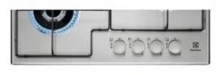 Piano cottura a gas Electrolux EGS6434X da 60cm con 4 fuochi e sicurezza Sicurgas