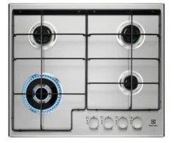 Piano cottura a gas Electrolux EGS6434X da 60cm con 4 fuochi e sicurezza Sicurgas