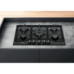 Piano cottura a gas Hotpoint Ariston PCN750T(AN)R/HA da 75 cm con 5 fuochi