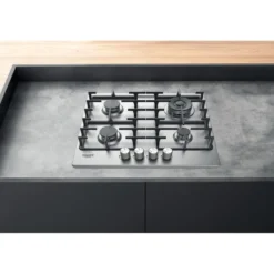Piano cottura a gas Hotpoint Ariston PPH60GDF/IX 60cm con valvola di sicurezza