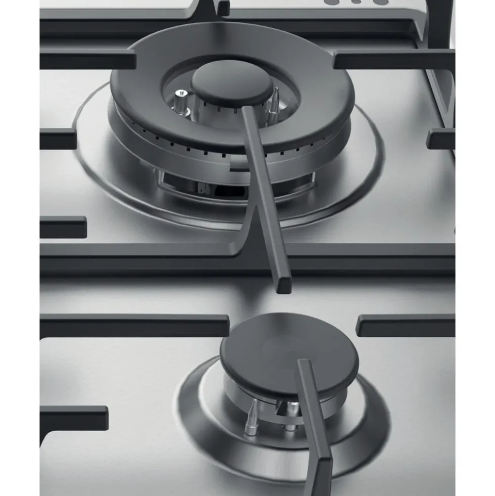 Piano cottura a gas Hotpoint Ariston PPH60GDF/IX 60cm con valvola di sicurezza